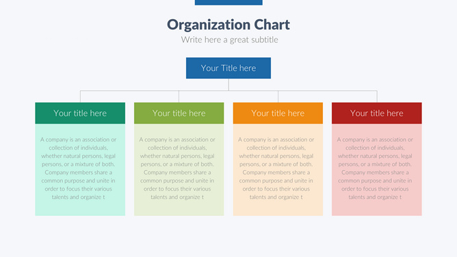 总分关系文本框PPT素材