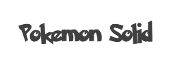 Pokemon Solid字体
