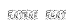 Batman Beat the hell Outta Me字体