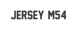 Jersey M54字体