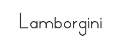 Lamborgini字体