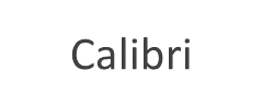 Calibri字体