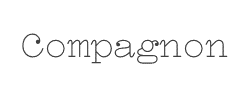 Compagnon Light字体