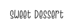 Sweet_Dessert_DEMO字体