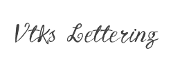 Vtks Lettering字体