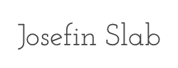 Josefin Slab字体