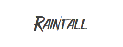 Rainfall字体