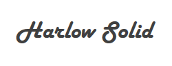 Harlow Solid Italic字体