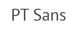 PT Sans字体