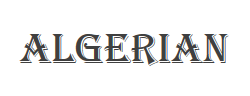 Algerian字体