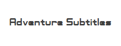 Adventure Subtitles字体