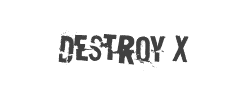 Destroy X字体
