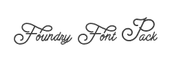 Foundry Font Pack字体