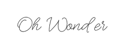Oh Wonder字体