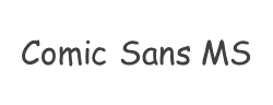 Comic Sans MS字体