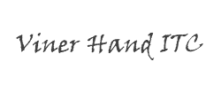 Viner Hand ITC字体