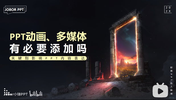 PPT教程08：PPT动画、多媒体，有必要添加吗？