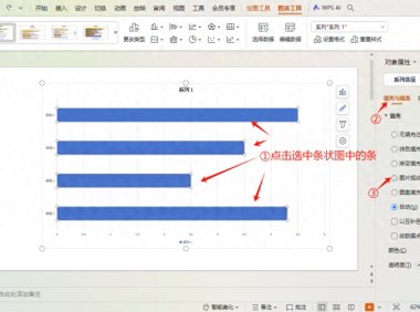 ppt怎么把条形图变成图片形状？
